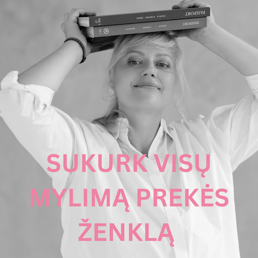 SUKURK VISŲ MYLIMĄ PREKĖS ŽENKLĄ